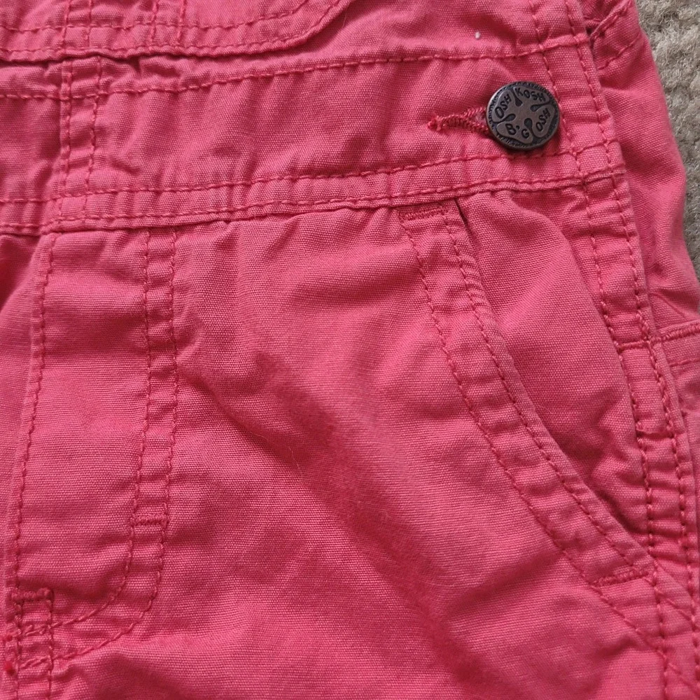 OshKosh Bgosh Kids Red Cotton Vestbak Shortalls Overalls Size 2T OSH11771-SML
